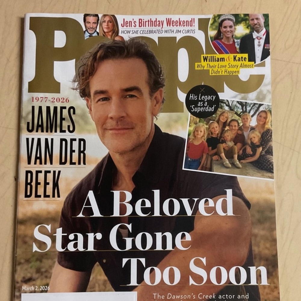 March 2026 People magazine James Van Der Beek 1977-2026 Gone Too Soon